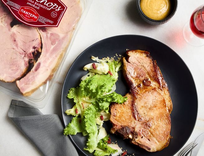 Μπριζόλα χοιρινή καπνιστή Παντέρη με οστό